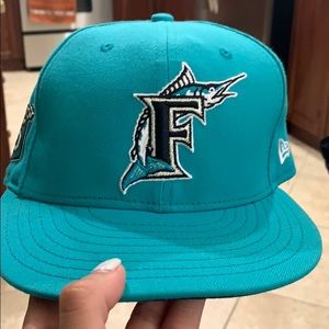 Retro Marlins Baseball Fitted Hat